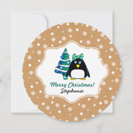 カスタムキッズネームおもしろいクリスマスカード子供へ シーズンカード