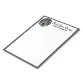 カスタムキッズネームキャンプ文房具ウォーターカラーテント ノートパッド (アングル)