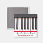 カスタムキッズピアノリサイタルギフト マグネット (正面/裏面)