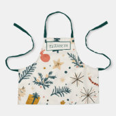 カスタムキッズホリデイベーキング エプロン (正面)