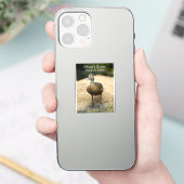 カスタムキッズルームの「当番のアヒル」名前入りデザイン シール (スマートフォン)