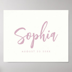 カスタムキッズルームベビー名子供部屋ウォールプリント ポスター