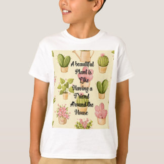 カスタムキッズ基本Tシャツ「美しい植物」 Tシャツ