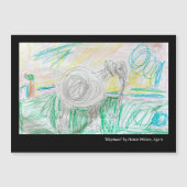 カスタムキッズ磁気アートカード (正面)