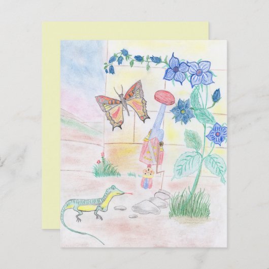 カスタムキッズ・アートワーク,くるみ割り玩具,バタフライ, (正面/裏面)