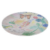 カスタムキッズ・アートワーク,くるみ割り玩具,バタフライ, カッティングボード (角)