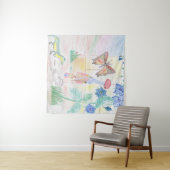 カスタムキッズ・アートワーク，くるみ割り玩具，バタフライ， タペストリー (インサイチュ(横))