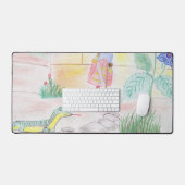 カスタムキッズ・アートワーク,くるみ割り玩具,バタフライ, デスクマット (キーボード&マウス)