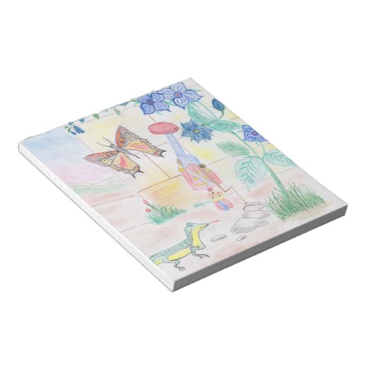 カスタムキッズ・アートワーク,くるみ割り玩具,バタフライ, ノートパッド (アングル)