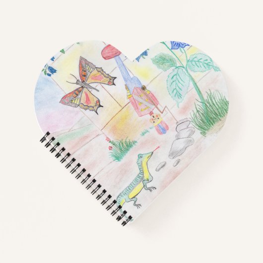 カスタムキッズ・アートワーク,くるみ割り玩具,バタフライ, ノートブック (正面)