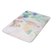 カスタムキッズ・アートワーク,くるみ割り玩具,バタフライ, バスマット (アングル)