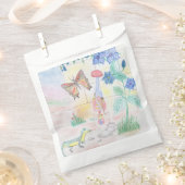 カスタムキッズ・アートワーク，くるみ割り玩具，バタフライ， フェイバーバッグ (クリップ留めされた状態)