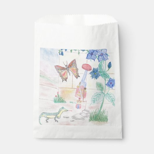 カスタムキッズ・アートワーク，くるみ割り玩具，バタフライ， フェイバーバッグ (正面)