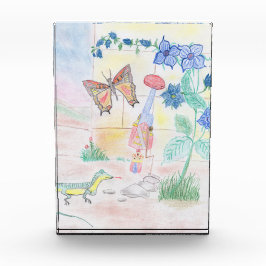 カスタムキッズ・アートワーク，くるみ割り玩具，バタフライ， フォトブロック