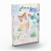 カスタムキッズ・アートワーク，くるみ割り玩具，バタフライ， フォトブロック (左)