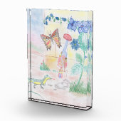 カスタムキッズ・アートワーク，くるみ割り玩具，バタフライ， フォトブロック (右)