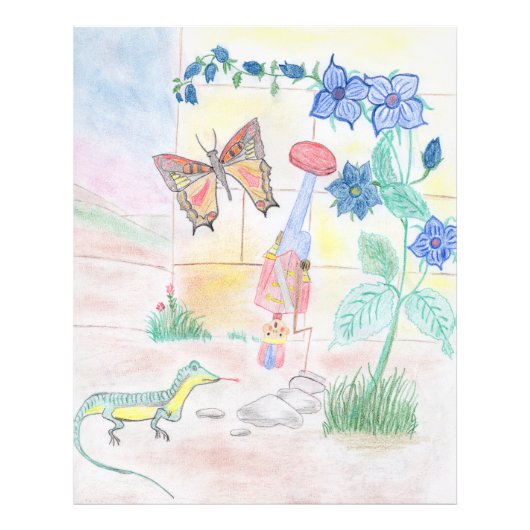 カスタムキッズ・アートワーク，くるみ割り玩具，バタフライ， フォトプリント            (正面)