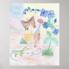 カスタムキッズ・アートワーク，くるみ割り玩具，バタフライ， ポスター