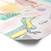 カスタムキッズ・アートワーク,くるみ割り玩具,バタフライ, ポスター (角)