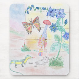 カスタムキッズ・アートワーク，くるみ割り玩具，バタフライ， マウスパッド