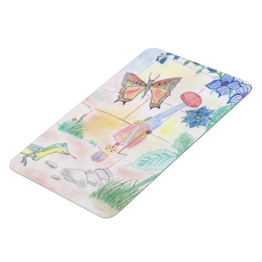 カスタムキッズ・アートワーク,くるみ割り玩具,バタフライ, マグネット (左側)