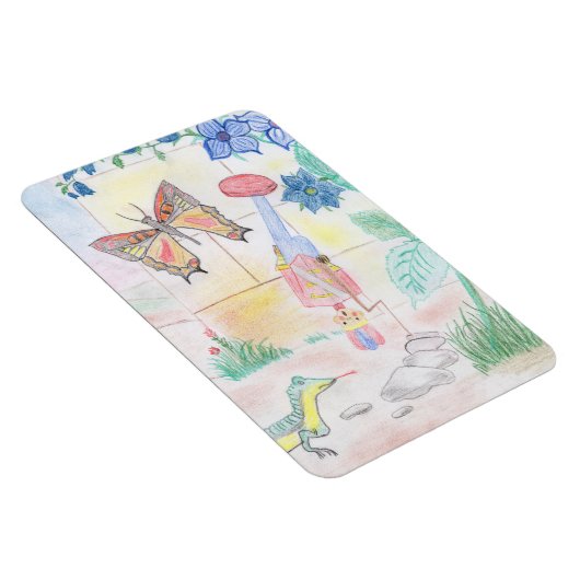 カスタムキッズ・アートワーク,くるみ割り玩具,バタフライ, マグネット (右側)