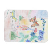 カスタムキッズ・アートワーク，くるみ割り玩具，バタフライ， マグネット (横)