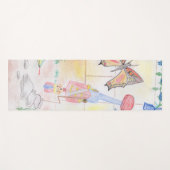 カスタムキッズ・アートワーク，くるみ割り玩具，バタフライ， ヨガマット (正面(横))