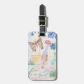 カスタムキッズ・アートワーク，くるみ割り玩具，バタフライ， ラゲッジタグ (正面縦)