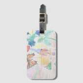 カスタムキッズ・アートワーク，くるみ割り玩具，バタフライ， ラゲッジタグ (正面縦)