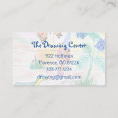 カスタムキッズ・アートワーク，くるみ割り玩具，バタフライ， 名刺 (裏面)