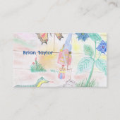 カスタムキッズ・アートワーク,くるみ割り玩具,バタフライ, 名刺 (正面)