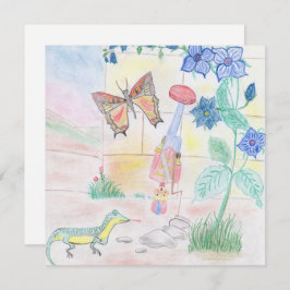 カスタムキッズ・アートワーク，くるみ割り玩具，バタフライ， 招待状