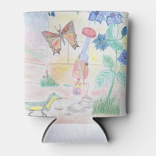 カスタムキッズ・アートワーク,くるみ割り玩具,バタフライ, 缶クーラー (正面)