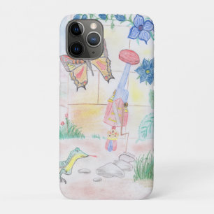 カスタムキッズ・アートワーク,くるみ割り玩具,バタフライ, iPhone 11 PROケース