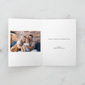 カスタムキッドクリスマスアートメリークリスマスフォト シーズンカード (内部)