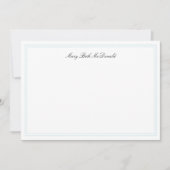 カスタムキツネハートプリント招待状 招待状 (正面)