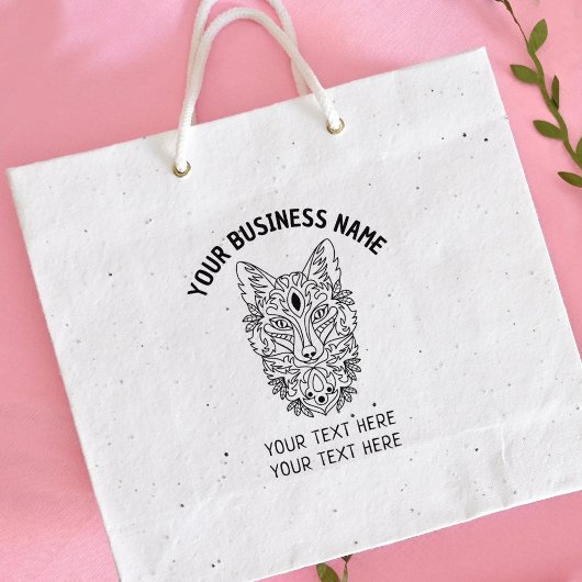 カスタムキツネ大 ラバースタンプ