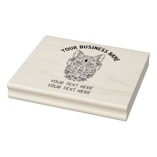 カスタムキツネ大 ラバースタンプ (スタンプ)