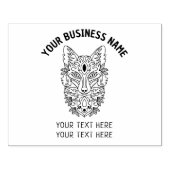 カスタムキツネ大 ラバースタンプ (インプリント)