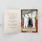 カスタムキャシー – 愛国的ヴィンテージ国旗 サンキューカード (内部)