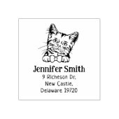 カスタムキャットアメリカン差出人住所 ラバースタンプ (インプリント)