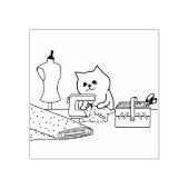 カスタムキャットアートスタンプ ラバースタンプ (インプリント)