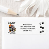 カスタムキャットアート差出人住所ラベル ラベル (インサイチュ)