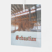 カスタムキャットガラスオーナメント ガラスオーナメント (正面左)