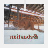 カスタムキャットガラスオーナメント ガラスオーナメント (裏面)