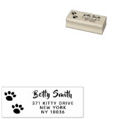 カスタムキャットポープリント差出人住所 ラバースタンプ (押印)