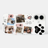 カスタムキャットママ写真コラージュフォンケース 名前入り Case-Mate iPhoneケース (裏面 (横))