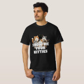 カスタムキャットTシャツ 子猫の面白いデザイン Tシャツ (正面フル)