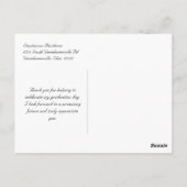 カスタムキャップ卒業サンキューカード3枚 ポストカード (裏面)